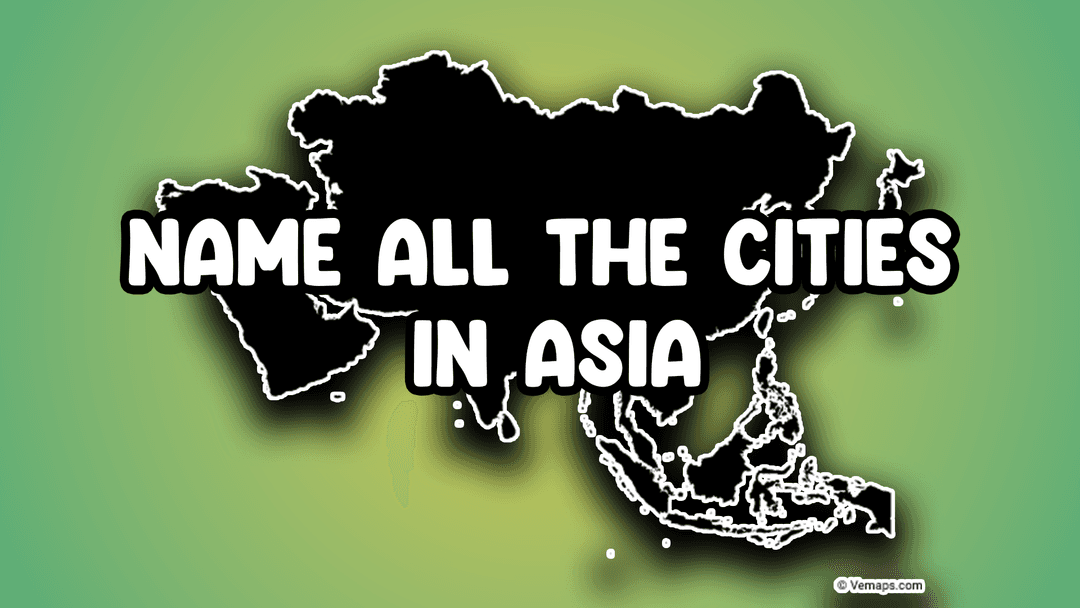 Map Quiz: Name All the Cities in Asia