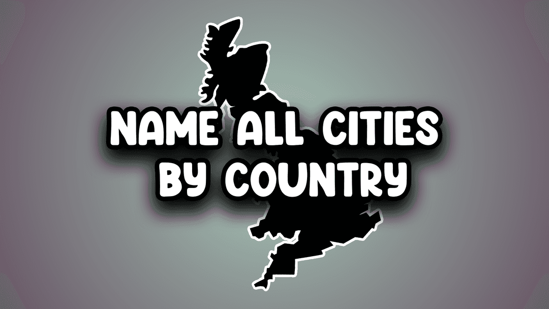 Map Quiz: Name All Cities By Country