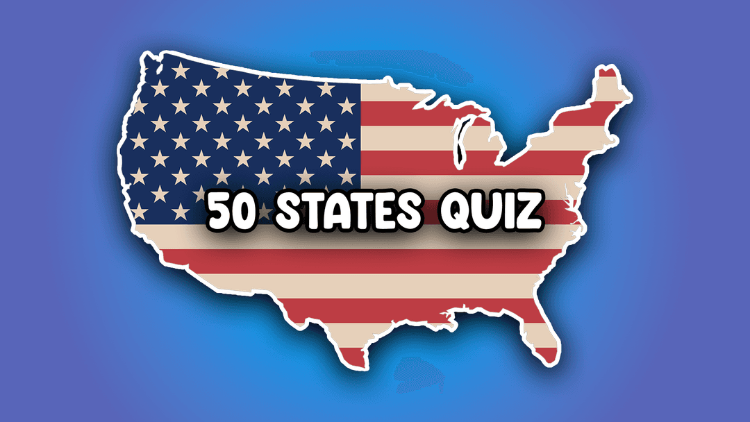 50 States Quiz: Name All US States on a Map